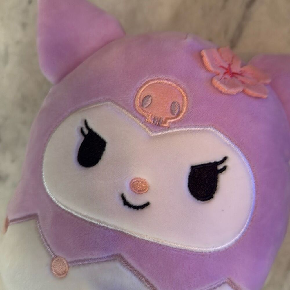 New Squishmallows Kuromi Purple Hood Cute Kawaii Sanrio Hello Kitty Plush 7 Inch - Picture 5 of 6